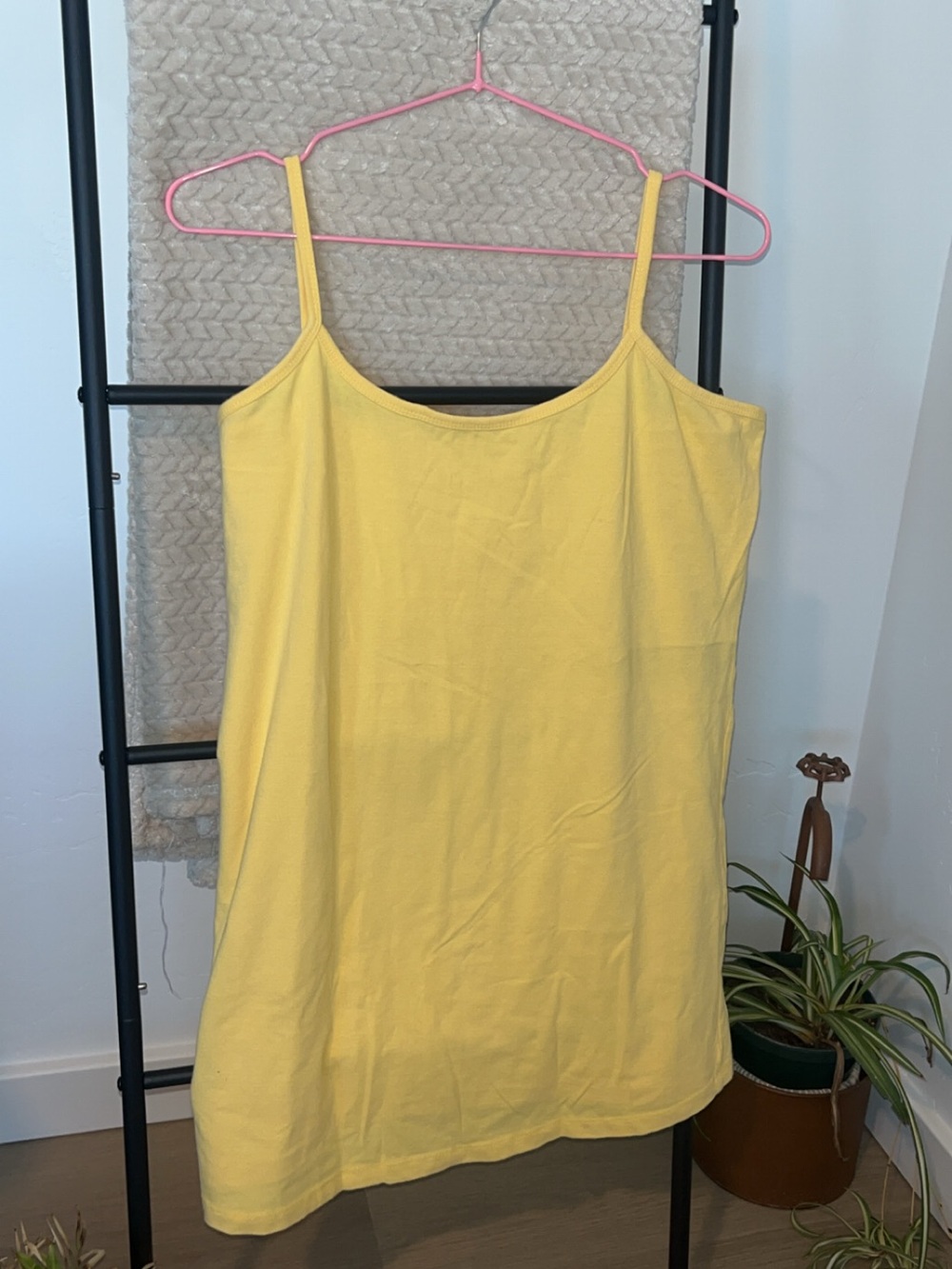DownEast Bright Yellow Spaghetti Strap Camisole